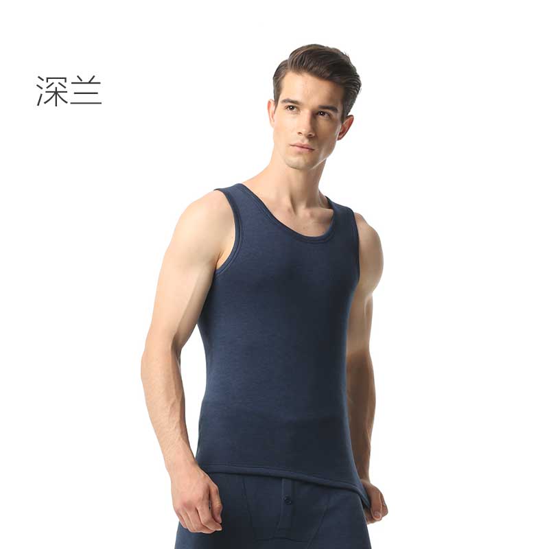 Mens ấm đàn ông áo cộng với chiếc áo sơ mi dưới nhung lót dày áo khoác cơ thể cộng với nhung vest mặc mùa thu và mùa đông.