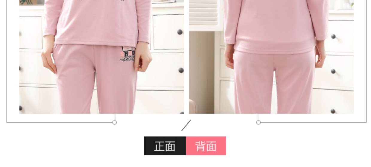 Bộ đồ ngủ nữ xuân 2018 mới thủy triều cotton dài tay dễ thương cho bé gái hoạt hình Hàn Quốc có thể mặc bên ngoài bộ đồ cotton đồ bộ cao cấp