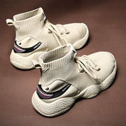 Cao để giúp vớ giày thủy triều giày nam bf giày nam mùa thu và mùa đông Giày thông thường của Hàn Quốc cộng với giày cotton nhung ấm tăng