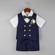Boy suits shorts suit Inlenty Wind 1 Summer 2 birthday Birthday Dress Male baby handsome Children acting out of suit