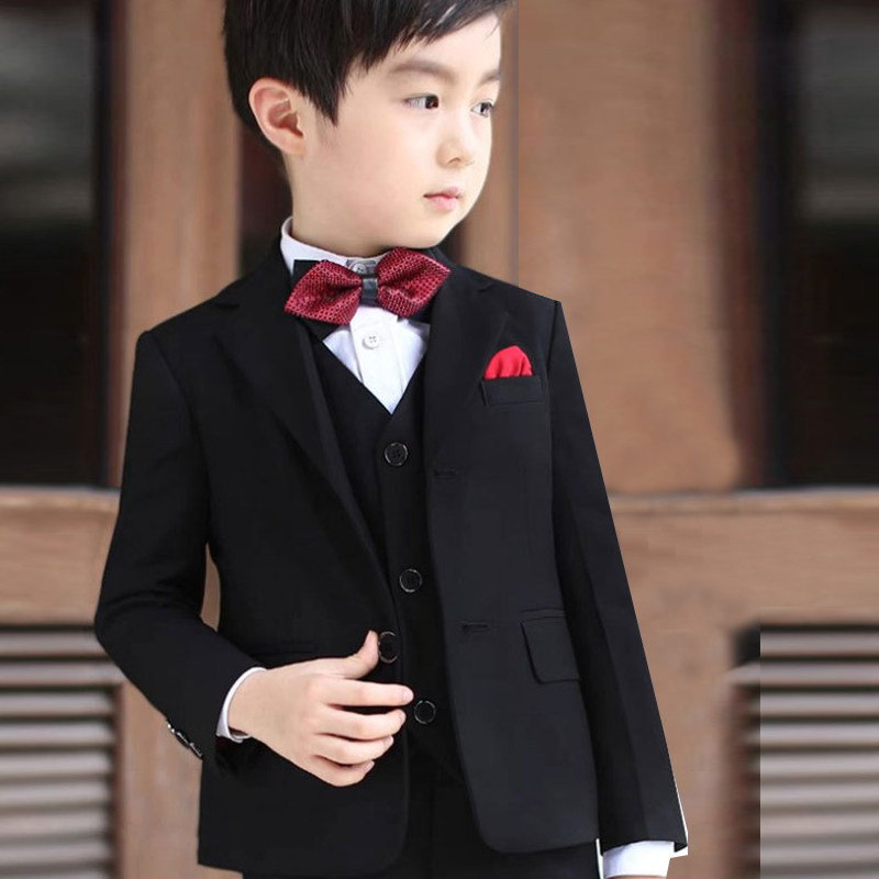Children's western-style suit 2021 new spring autumn boy flower boy gown with handsome boy host suit acting out of suit