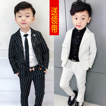 Boy suit three-piece set 2 Korean version 3 spring and autumn 4 handsome boy small suit 5 children dress 6 flower girl suit 7 years old