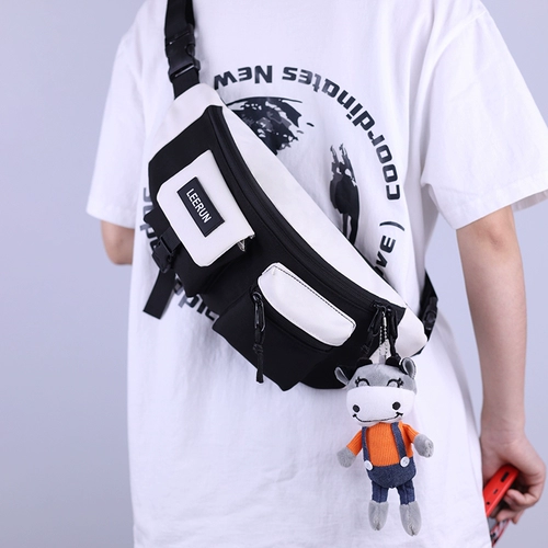 Сумка через плечо, ремешок для сумки, трендовая нагрудная сумка, японская сумка на одно плечо для школьников для отдыха, поясная сумка