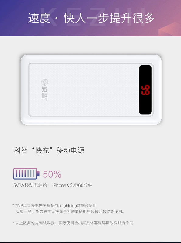 Kezhi 30000 mAh sạc kho báu di động MIUI Apple 6 rush điện thoại di động phổ thông điện thoại di động mini vivo kê oppo Huawei chuyên dụng 7P dung lượng lớn 8X polymer tùy chỉnh