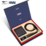 Septwolves, ремень, бумажник, подарочная коробка, набор, из натуральной кожи, подарок на день рождения