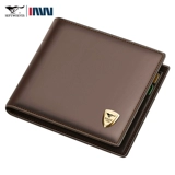 Septwolves, мужской бумажник, короткий кошелек, кожаный картхолдер, из натуральной кожи, воловья кожа