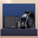 Septwolves, ремень, бумажник, подарочная коробка, набор, из натуральной кожи, подарок на день рождения