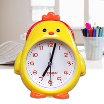 Chicken alarm clock student bedside clock big font cute cartoon childrens small table bedroom desk ornaments simple modern