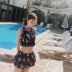 Áo tắm nữ sinh viên bảo thủ che bụng thon gọn gợi cảm ba mảnh mùa xuân nóng bỏng nhỏ nước hoa váy xẻ - Bộ đồ bơi hai mảnh Bộ đồ bơi hai mảnh