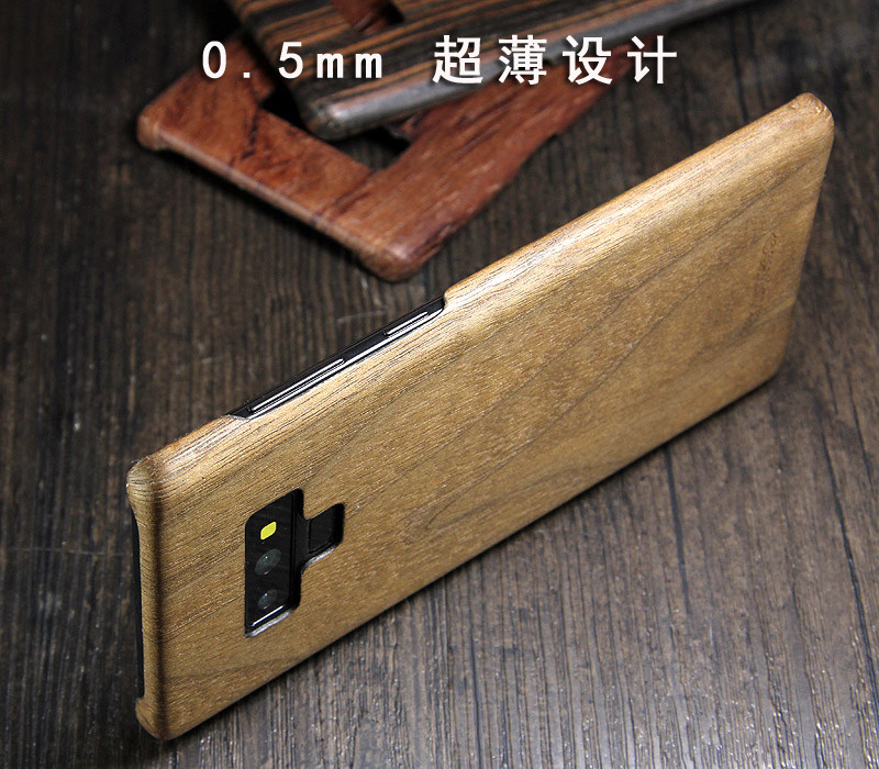 SHOWKOO Kevlar Natural Wood Ultra Slim Case Cover for Samsung Galaxy Note 9