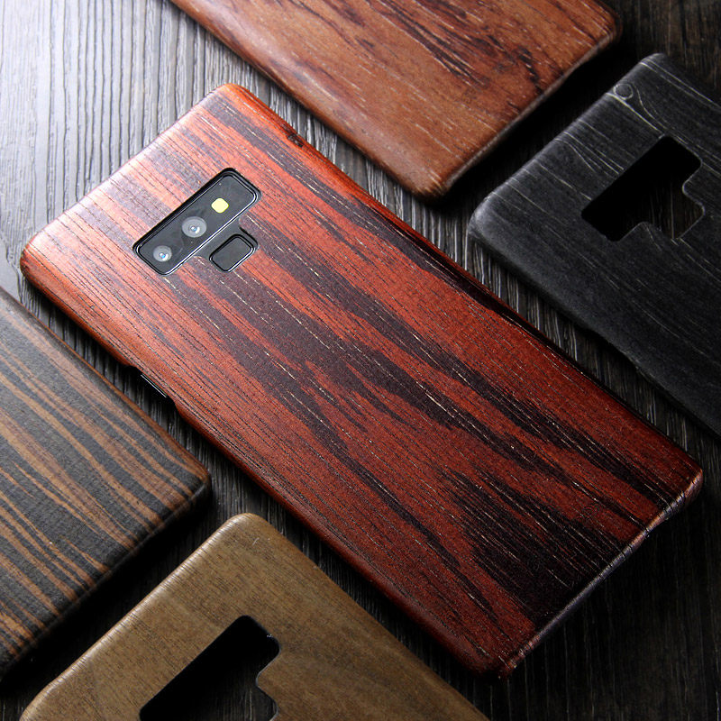 SHOWKOO Kevlar Natural Wood Ultra Slim Case Cover for Samsung Galaxy Note 9