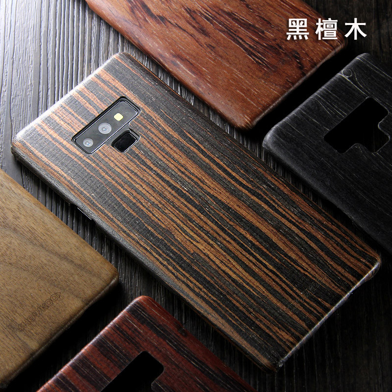 SHOWKOO Kevlar Natural Wood Ultra Slim Case Cover for Samsung Galaxy Note 9