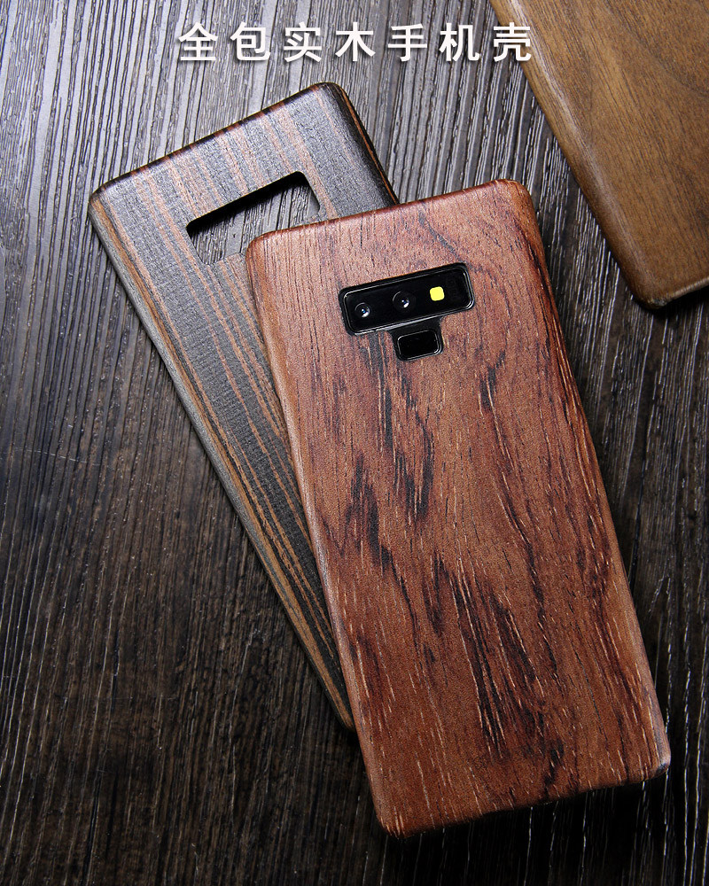 SHOWKOO Kevlar Natural Wood Ultra Slim Case Cover for Samsung Galaxy Note 9