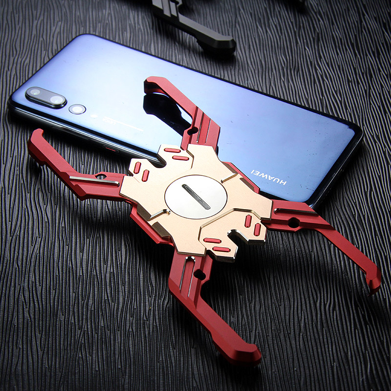 Kylin Armor Heroes Bracket Aluminum Metal Shell Case Cover for Huawei P20 Pro & Huawei P20