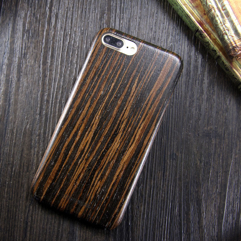 SHOWKOO Kevlar Natural Wood Ultra Slim Case Cover for Apple iPhone 8 Plus & iPhone 8 & iPhone 7 Plus & iPhone 7