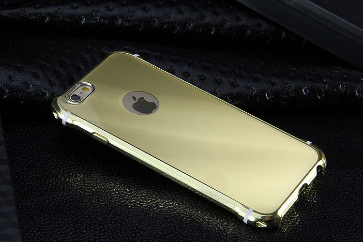 iy Rainbow Aluminum Metal Bumper Dazzle PC Back Cover Case for Apple iPhone 6S Plus/6 Plus & iPhone 6S/6