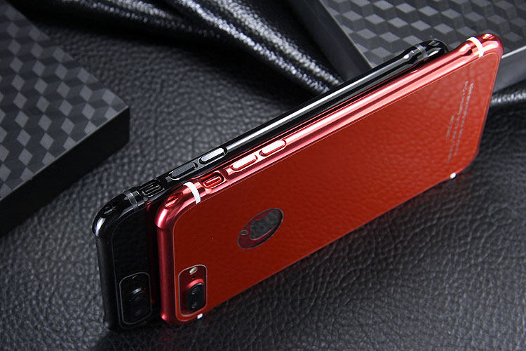 iy Rainbow Aluminum Metal Frame 9H Tempered Glass Back Cover Case for Apple iPhone 7 Plus & iPhone 7