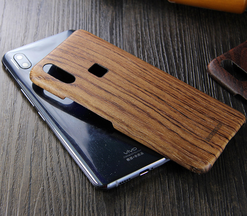 SHOWKOO Kevlar Natural Wood Ultra Slim Case Cover for vivo NEX S & vivo NEX A