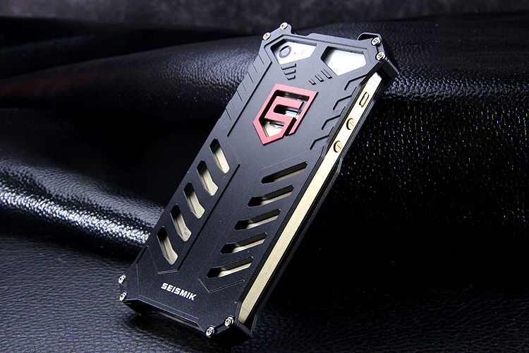 SEISMIK S-ONE Armor Man Shockproof Aluminum Shell Metal Case Cover for Apple iPhone SE/5S/5