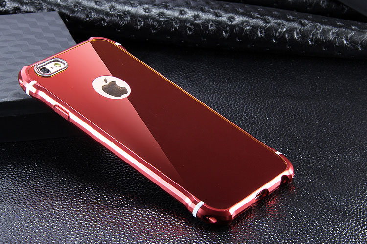 iy Rainbow Aluminum Metal Bumper Dazzle PC Back Cover Case for Apple iPhone 6S Plus/6 Plus & iPhone 6S/6