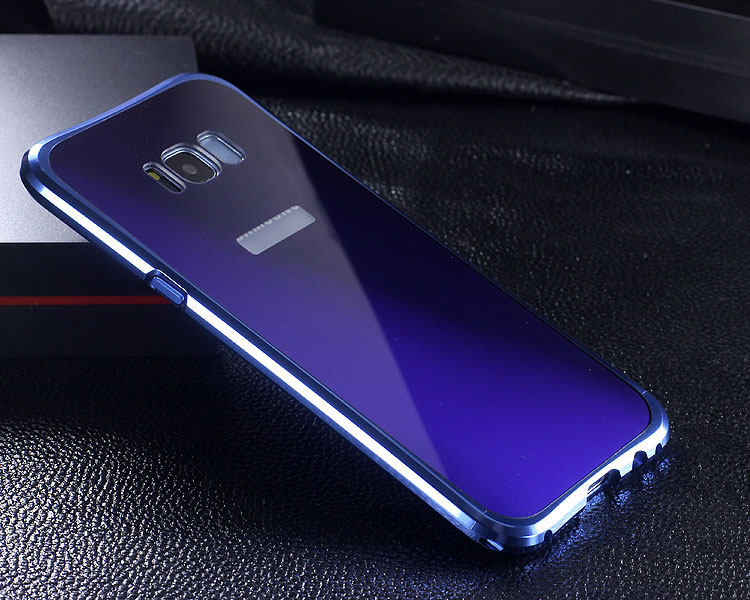 iy Rainbow Aluminum Metal Bumper Dazzle PC Back Cover Case for Samsung Galaxy S8 Plus & Galaxy S8