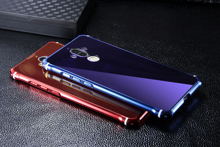 iy Rainbow Aluminum Metal Bumper Dazzle PC Back Cover Case for Huawei Mate 9 & Huawei Mate 9 Pro & Huawei Mate 9 Porsche Design