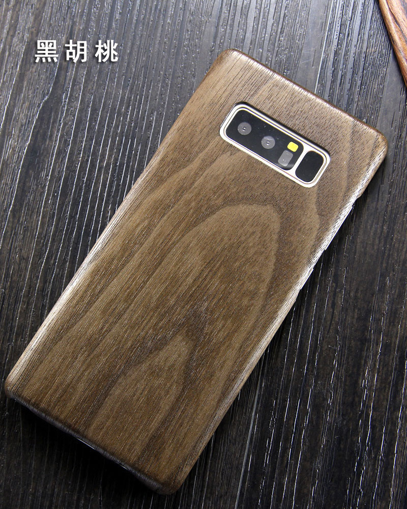 SHOWKOO Kevlar Natural Wood Ultra Slim Case Cover for Samsung Galaxy Note 8