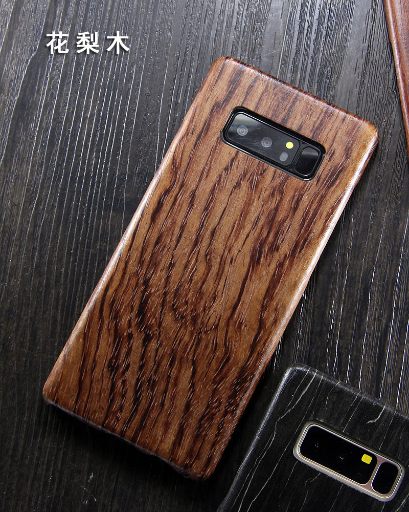SHOWKOO Kevlar Natural Wood Ultra Slim Case Cover for Samsung Galaxy Note 8