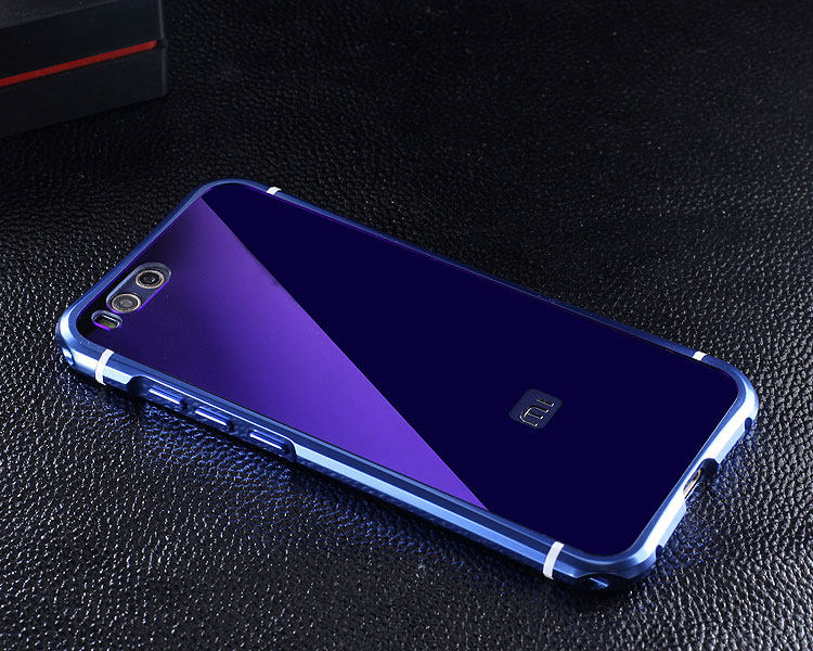 iy Rainbow Aluminum Metal Bumper Dazzle PC Back Cover Case for Xiaomi Mi 6