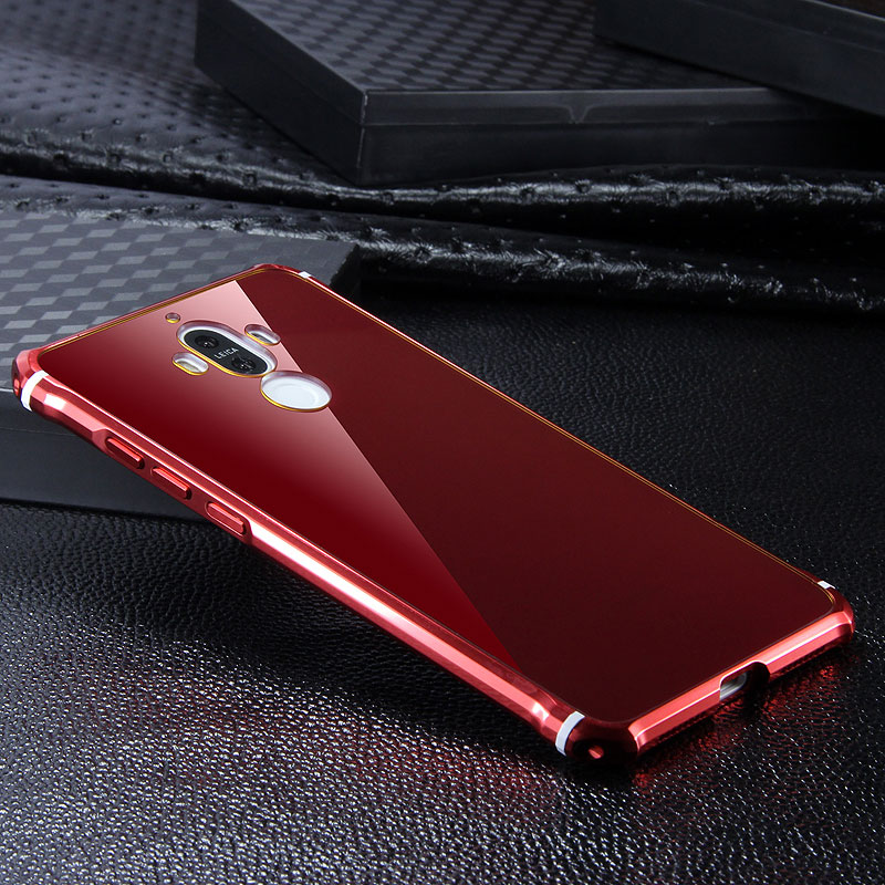 iy Rainbow Aluminum Metal Bumper Dazzle PC Back Cover Case for Huawei Mate 9 & Huawei Mate 9 Pro & Huawei Mate 9 Porsche Design