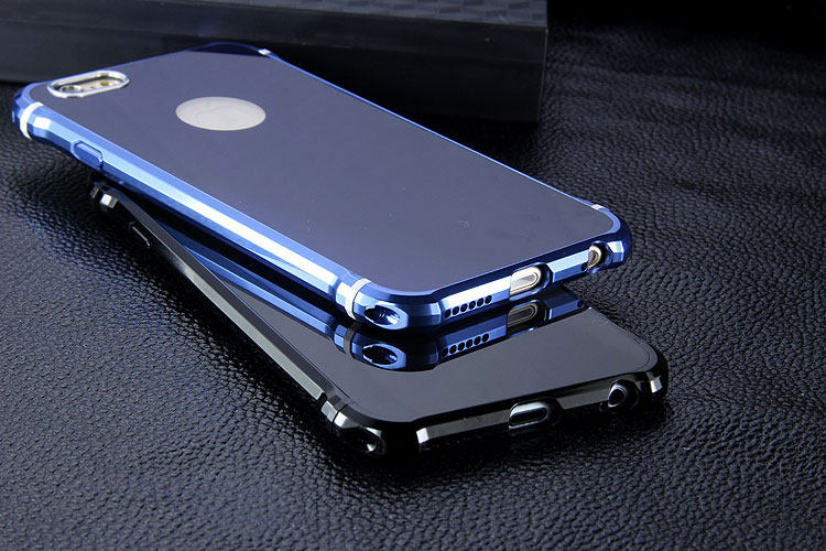 iy Rainbow Aluminum Metal Bumper Dazzle PC Back Cover Case for Apple iPhone 6S Plus/6 Plus & iPhone 6S/6