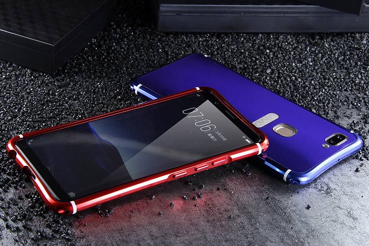 iy Rainbow Super Drop-proof Aluminum Metal Bumper Dazzle PC Back Cover Case for vivo X20