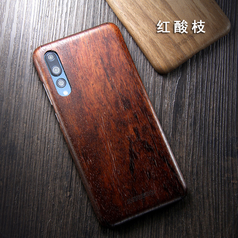 SHOWKOO Kevlar Natural Wood Ultra Slim Case Cover for Huawei P20 & Huawei P20 Pro