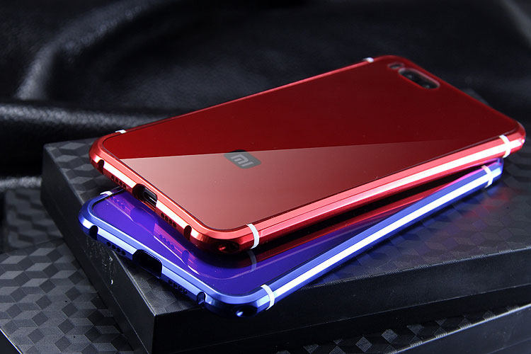 iy Rainbow Aluminum Metal Bumper Dazzle PC Back Cover Case for Xiaomi Mi Note 3