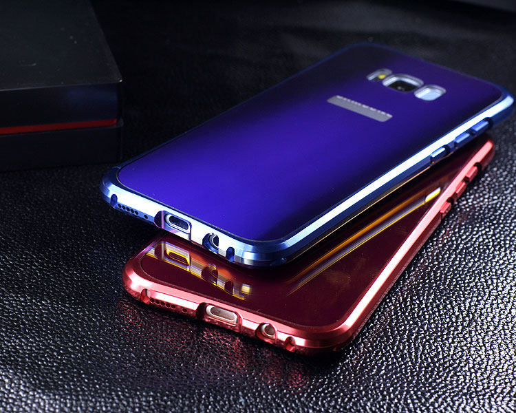 iy Rainbow Aluminum Metal Bumper Dazzle PC Back Cover Case for Samsung Galaxy S8 Plus & Galaxy S8