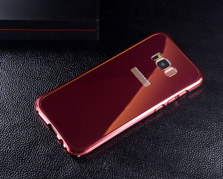 iy Rainbow Aluminum Metal Bumper Dazzle PC Back Cover Case for Samsung Galaxy S8 Plus & Galaxy S8