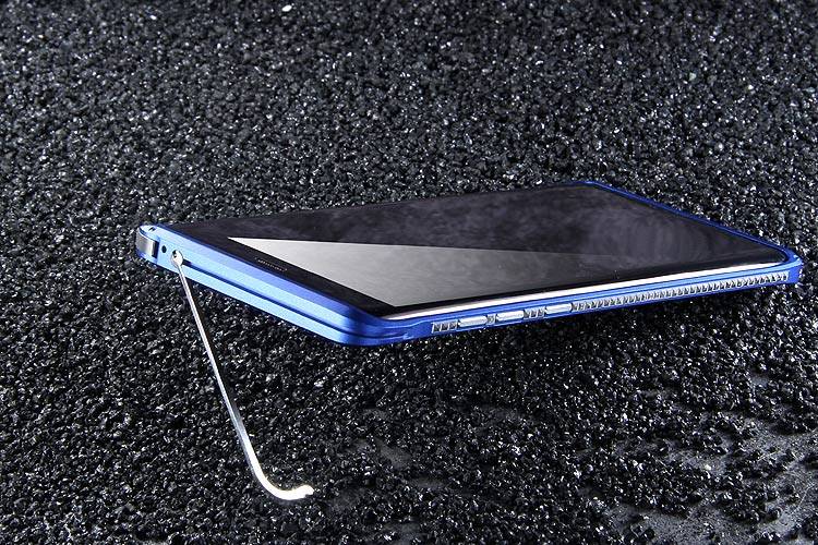 iMatch Slim Light Aluminum Metal Shockproof Bumper Case with Kickstand for Samsung Galaxy Note 8
