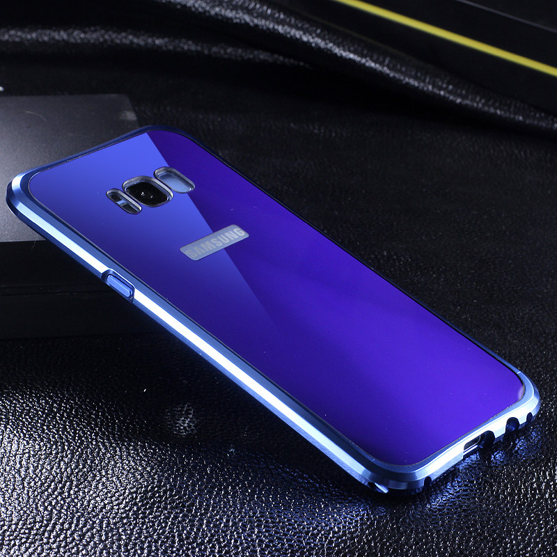 iy Rainbow Aluminum Metal Bumper Dazzle PC Back Cover Case for Samsung Galaxy S8 Plus & Galaxy S8