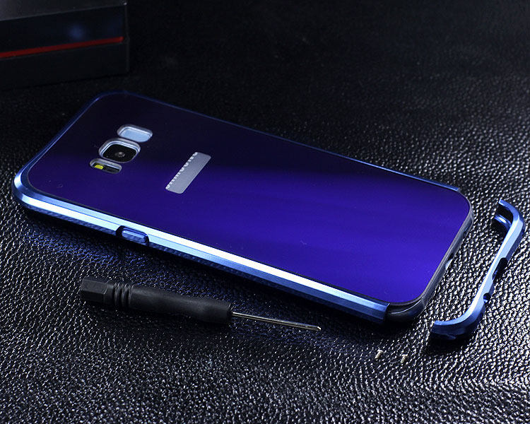 iy Rainbow Aluminum Metal Bumper Dazzle PC Back Cover Case for Samsung Galaxy S8 Plus & Galaxy S8