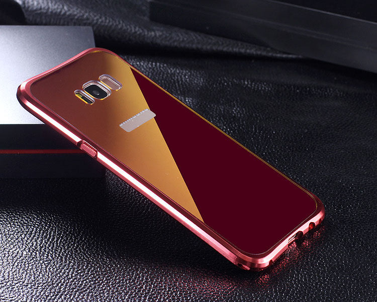 iy Rainbow Aluminum Metal Bumper Dazzle PC Back Cover Case for Samsung Galaxy S8 Plus & Galaxy S8