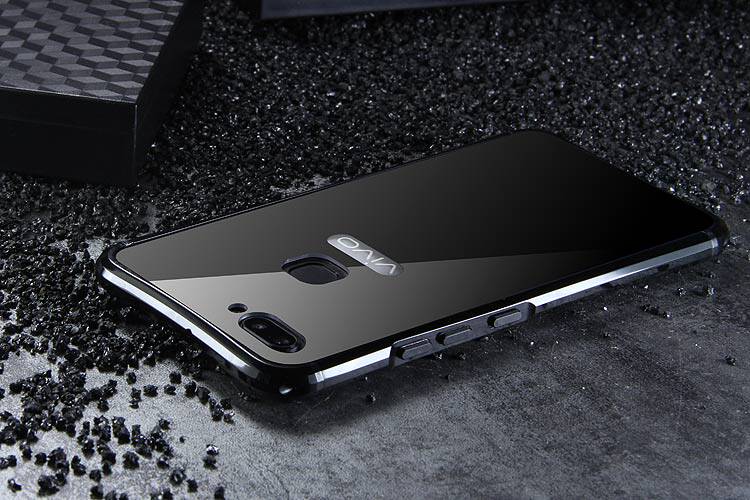 iy Rainbow Super Drop-proof Aluminum Metal Bumper Dazzle PC Back Cover Case for vivo X20