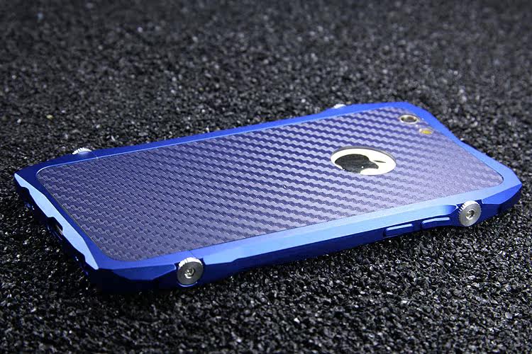 iy Batmobile Sports Cars Aluminum Metal Bumper Carbon Fiber Back Cover Case for Apple iPhone 6S/6 & iPhone 6S Plus/6 Plus