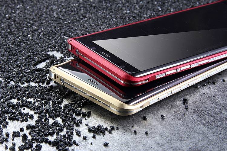 iMatch Slim Light Aluminum Metal Shockproof Bumper Case with Kickstand for Samsung Galaxy Note 8