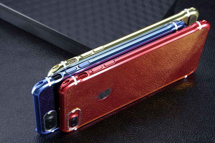 iy Rainbow Aluminum Metal Bumper Dazzle PC Back Cover Case for Apple iPhone 7 Plus & iPhone 7