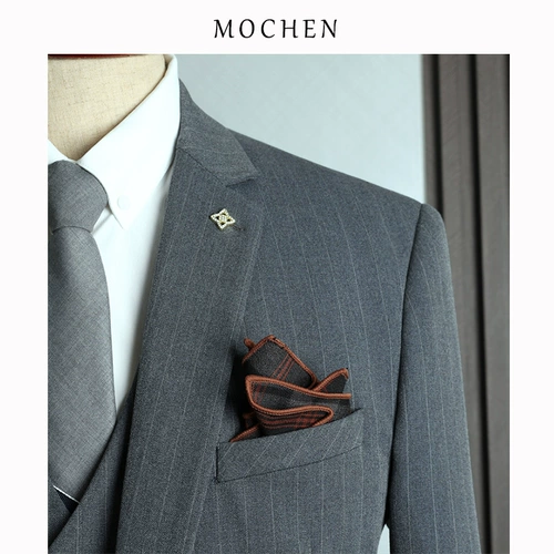 Мужской пиджак классического кроя, комплект в английском стиле, свадебное платье для отдыха, в британском стиле, облегающий крой, 3 предмета