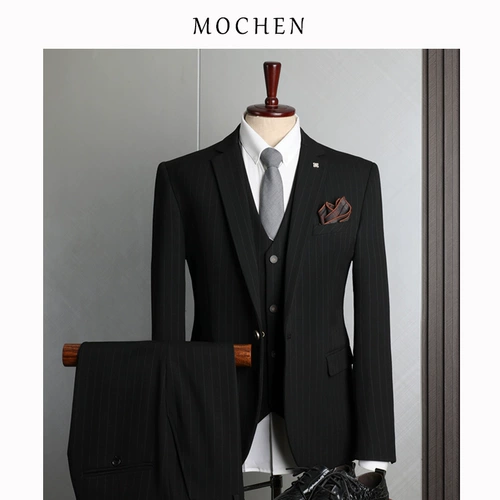 Мужской пиджак классического кроя, комплект в английском стиле, свадебное платье для отдыха, в британском стиле, облегающий крой, 3 предмета