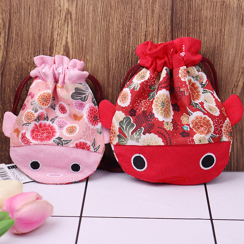 Japan's big innovation and wind carp bunches pocket DAISO grocery cashier bags draw rope bunches bunches bag cashier bags