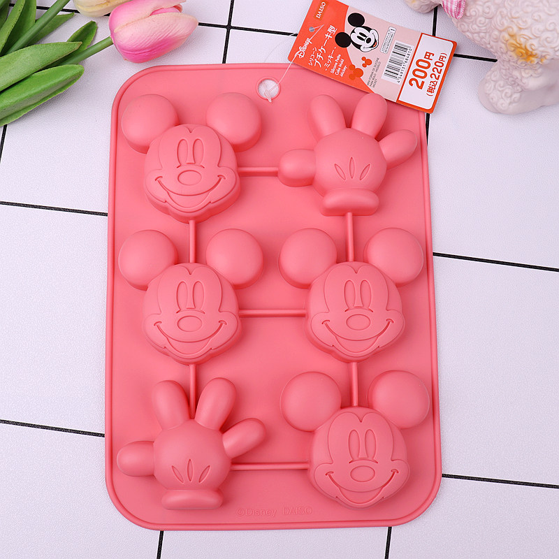 Japan's Daiso DAISO cartoon baking silicone cake mold ice tray frozen ice candy chocolate heat-resistant 230