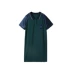 OTT ban đầu ánh sáng sang trọng phụ nữ mùa hè màu sản phẩm mới phù hợp với màu xanh lá cây đậm bông tinh khiết POLO khâu cổ áo váy phụ nữ - Sản phẩm HOT