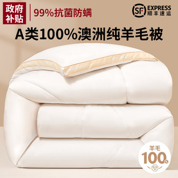 Australian Imported Wool Quilt 100 Pure Wool Quilt Winter Quilt Winter Quilt Thickeneded Warm Cashmere Quilt Core Winter